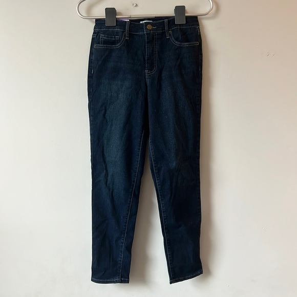 New Jessica Simpson High Rise Ankle Jean | Dark Denim - Picture 2 of 12